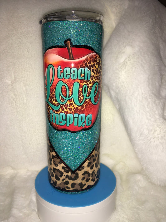 20oz Tumbler Teach Love Inspire